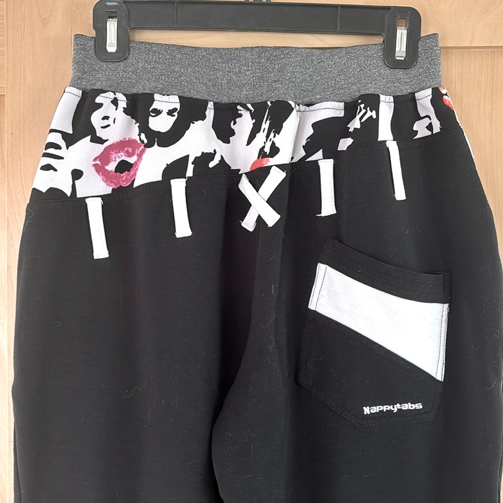 Nappytabs Black Looped Joggers